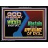 GOD IS ANGRY WITH THE WICKED EVERY DAY  Biblical Paintings Acrylic Frame  GWAMEN10790  "33x25"