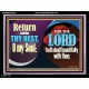 THE LORD HATH DEALT BOUNTIFULLY WITH THEE  Contemporary Christian Art Acrylic Frame  GWAMEN10792  