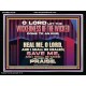 LET THE WICKEDNESS OF THE WICKED COME TO AN END HEAL ME O LORD  Scripture Art Acrylic Frame  GWAMEN10796  