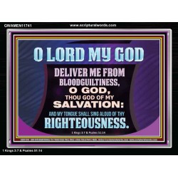 DELIVER ME FROM BLOODGUILTINESS  Religious Wall Art   GWAMEN11741  "33x25"