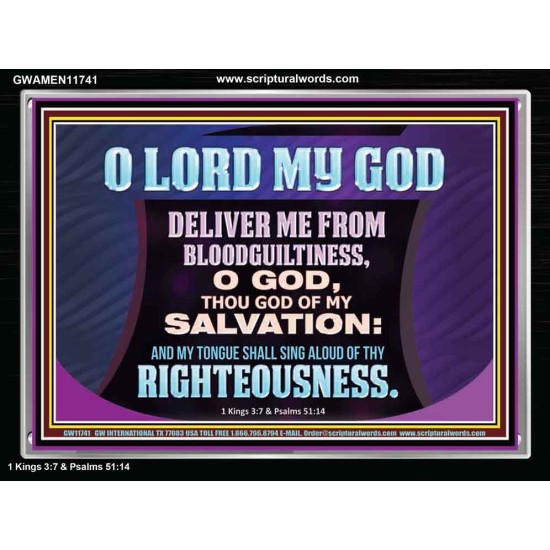 DELIVER ME FROM BLOODGUILTINESS  Religious Wall Art   GWAMEN11741  