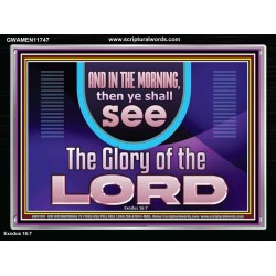 IN THE MORNING YOU SHALL SEE THE GLORY OF THE LORD  Unique Power Bible Picture  GWAMEN11747  "33x25"