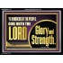 GIVE UNTO THE LORD GLORY AND STRENGTH  Sanctuary Wall Picture Acrylic Frame  GWAMEN11751  "33x25"