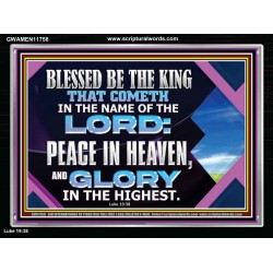 PEACE IN HEAVEN AND GLORY IN THE HIGHEST  Church Acrylic Frame  GWAMEN11758  "33x25"