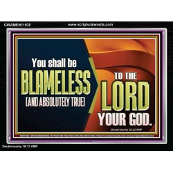 BE ABSOLUTELY TRUE TO THE LORD OUR GOD  Children Room Acrylic Frame  GWAMEN11920  