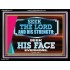 SEEK THE LORD HIS STRENGTH AND SEEK HIS FACE CONTINUALLY  Ultimate Inspirational Wall Art Acrylic Frame  GWAMEN12017  "33x25"