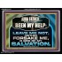 THOU HAST BEEN OUR HELP LEAVE US NOT NEITHER FORSAKE US  Church Office Acrylic Frame  GWAMEN12023  "33x25"