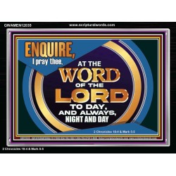 THE WORD OF THE LORD IS FOREVER SETTLED  Ultimate Inspirational Wall Art Acrylic Frame  GWAMEN12035  "33x25"