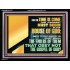 FOR THE TIME IS COME THAT JUDGEMENT MUST BEGIN AT THE HOUSE OF THE LORD  Modern Christian Wall Décor Acrylic Frame  GWAMEN12075  "33x25"