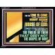 FOR THE TIME IS COME THAT JUDGEMENT MUST BEGIN AT THE HOUSE OF THE LORD  Modern Christian Wall Décor Acrylic Frame  GWAMEN12075  