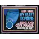 MY HEART IS FIXED I WILL SING AND GIVE PRAISE EVEN WITH MY GLORY  Christian Paintings Acrylic Frame  GWAMEN12082  