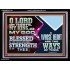 BLESSED IS THE MAN WHOSE STRENGTH IS IN THEE  Acrylic Frame Christian Wall Art  GWAMEN12102  "33x25"