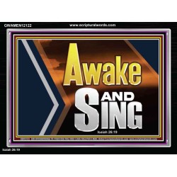 AWAKE AND SING  Affordable Wall Art  GWAMEN12122  "33x25"