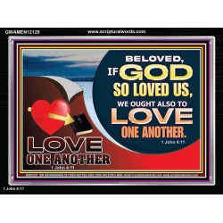 LOVE ONE ANOTHER  Custom Contemporary Christian Wall Art  GWAMEN12129  "33x25"