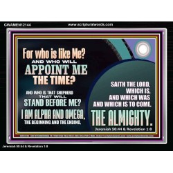 FOR WHO IS LIKE ME  Custom Inspiration Scriptural Art Acrylic Frame  GWAMEN12144  