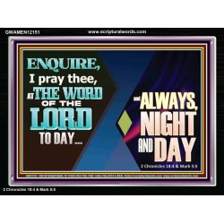 THE WORD OF THE LORD TO DAY  New Wall Décor  GWAMEN12151  "33x25"