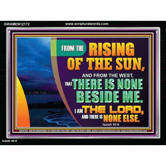 I AM THE LORD THERE IS NONE ELSE  Printable Bible Verses to Acrylic Frame  GWAMEN12172  