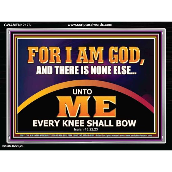 UNTO ME EVERY KNEE SHALL BOW  Scripture Wall Art  GWAMEN12176  