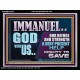 IMMANUEL GOD WITH US OUR REFUGE AND STRENGTH MIGHTY TO SAVE  Ultimate Inspirational Wall Art Acrylic Frame  GWAMEN12247  