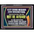 THY SLEEP SHALL BE SWEET  Ultimate Inspirational Wall Art  Acrylic Frame  GWAMEN12409  "33x25"