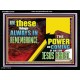 THE POWER AND COMING OF OUR LORD JESUS CHRIST  Righteous Living Christian Acrylic Frame  GWAMEN12430  