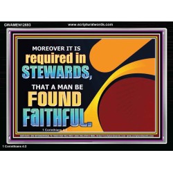 BE FOUND FAITHFUL  Scriptural Wall Art  GWAMEN12693  "33x25"