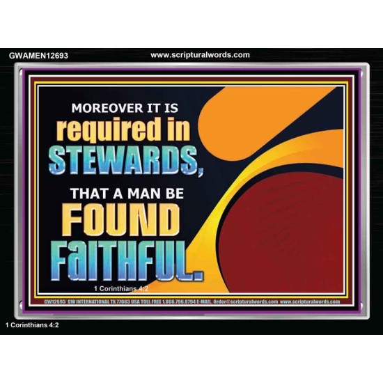 BE FOUND FAITHFUL  Scriptural Wall Art  GWAMEN12693  