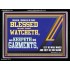 BLESSED IS HE THAT WATCHETH AND KEEPETH HIS GARMENTS  Bible Verse Acrylic Frame  GWAMEN12704  "33x25"