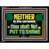 NEITHER BE THOU CONFOUNDED  Encouraging Bible Verses Acrylic Frame  GWAMEN12711  "33x25"