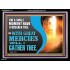 WITH GREAT MERCIES WILL I GATHER THEE  Encouraging Bible Verse Acrylic Frame  GWAMEN12714  "33x25"