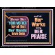 HONOR YOUR MOTHER FOR ALL THAT SHE HAVE DONE FOR YOU  Scriptural Portrait Acrylic Frame  GWAMEN12834  