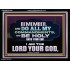 DO ALL MY COMMANDMENTS AND BE HOLY   Bible Verses to Encourage  Acrylic Frame  GWAMEN12962  "33x25"