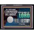 IN THE NAME OF THE LORD WILL I DESTROY THEM  Biblical Paintings Acrylic Frame  GWAMEN12966  "33x25"