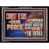 CHRIST JESUS IS OUR PEACE  Christian Paintings Acrylic Frame  GWAMEN12967  "33x25"