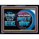 THE ALMIGHTY SHALL BE THY DEFENCE  Religious Art Acrylic Frame  GWAMEN12979  