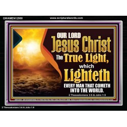 JESUS CHRIST THE TRUE LIGHT   Righteous Living Christian Picture  GWAMEN12988  