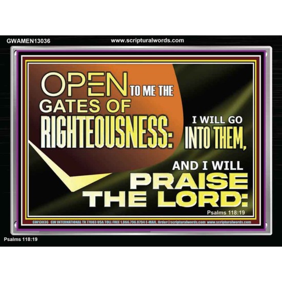 OPEN TO ME THE GATES OF RIGHTEOUSNESS  Children Room Décor  GWAMEN13036  