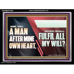 ARE YOU A MAN AFTER MINE OWN HEART  Children Room Wall Acrylic Frame  GWAMEN13064  