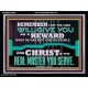 THE LORD WILL GIVE YOU AS A REWARD  Eternal Power Acrylic Frame  GWAMEN13080  