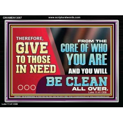 GIVE TO THOSE IN NEED  Ultimate Power Acrylic Frame  GWAMEN13087  