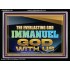 EVERLASTING GOD IMMANUEL..GOD WITH US  Contemporary Christian Wall Art Acrylic Frame  GWAMEN13105  "33x25"