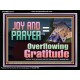 JOY AND PRAYER BRINGS OVERFLOWING GRATITUDE  Bible Verse Wall Art  GWAMEN13117  