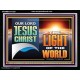 OUR LORD JESUS CHRIST THE LIGHT OF THE WORLD  Christian Wall Décor Acrylic Frame  GWAMEN13122B  