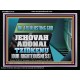 THE EVERLASTING GOD JEHOVAH ADONAI TZIDKENU OUR RIGHTEOUSNESS  Contemporary Christian Paintings Acrylic Frame  GWAMEN13132  