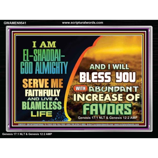 SERVE ME FAITHFULLY  Unique Power Bible Acrylic Frame  GWAMEN9541  