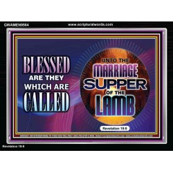 MARRIAGE SUPPER OF THE LAMB  Ultimate Inspirational Wall Art Acrylic Frame  GWAMEN9564  