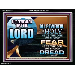 JEHOVAH LORD ALL POWERFUL IS HOLY  Righteous Living Christian Acrylic Frame  GWAMEN9568  "33x25"
