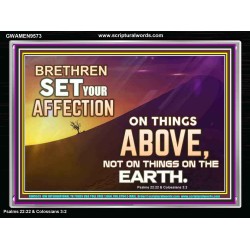 SET YOUR AFFECTION ON THINGS ABOVE  Ultimate Inspirational Wall Art Acrylic Frame  GWAMEN9573  