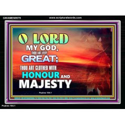 MY GOD THOU ART VERY GREAT  Church Acrylic Frame  GWAMEN9579  "33x25"