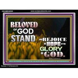 THE HOPE OF GLORY  Biblical Art Acrylic Frame  GWAMEN9595  "33x25"